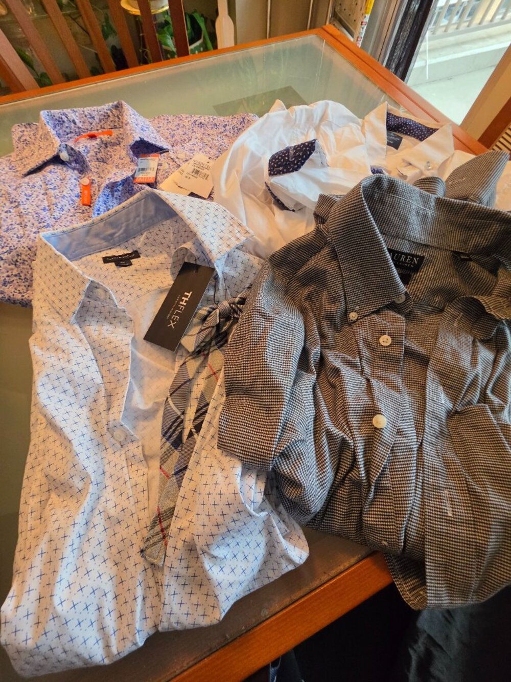 Boys Dress Shirts Bundle x4 Tommy Hilfiger NWT Tallia NWT Lauren